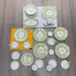 Ready to Ship Porcelain Classic Lemon Design Ceramic Dinner Plate Set Dinnerware Personal Use