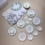 Discount 41pcs European Luxury Porcelain Dinner Set Bone China Dessert Plate